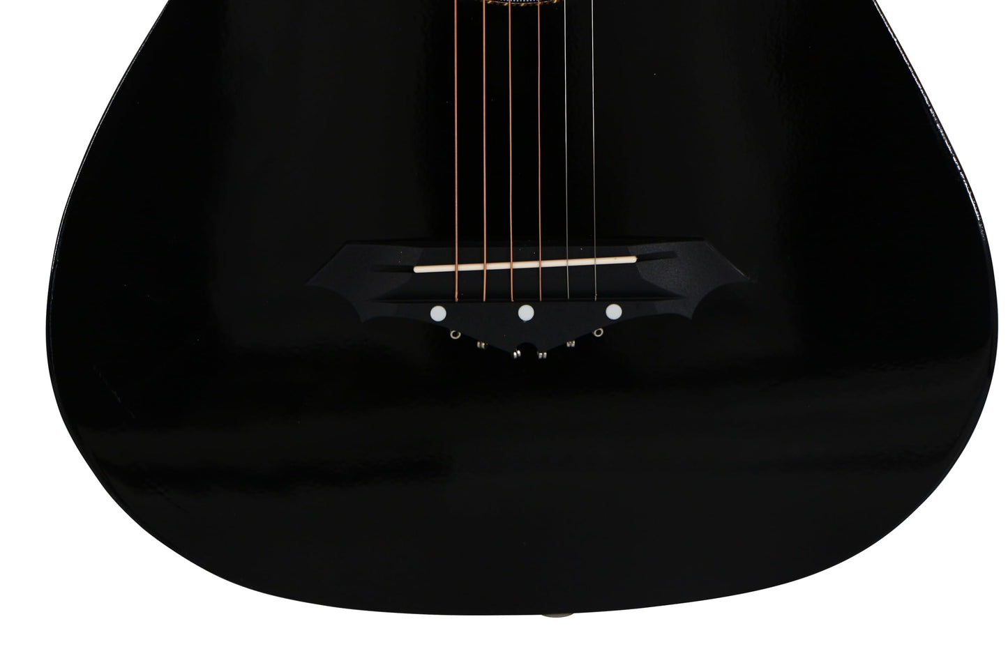 BREEZEE Guitarra Acústica Curva Recortada de 38 Pulgadas Fabricada Sobre Madera de Tilo 18 Trastes, Kit de Accesorios Funda, Capo, Plumillas, Correa, Cuerdas Extra de Metal, Adultos y Niños