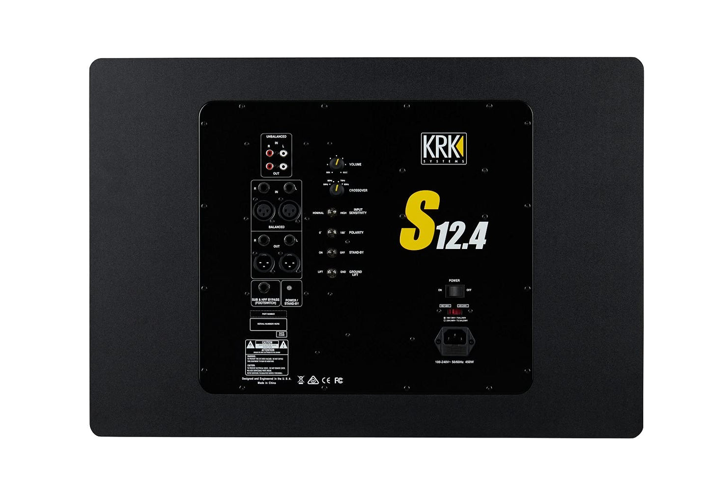 KRK S12.4 Generation 4 - Subwoofer de Estudio (12", 220 W)