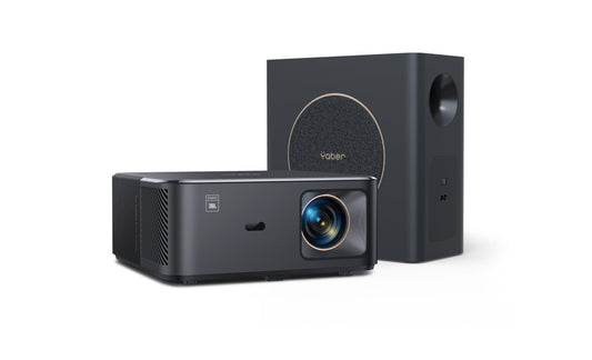 Proyector YABER K2s Pro 4K WiFi 6 con Google TV en Blanco y JBL Sound Compatible con Netflix
