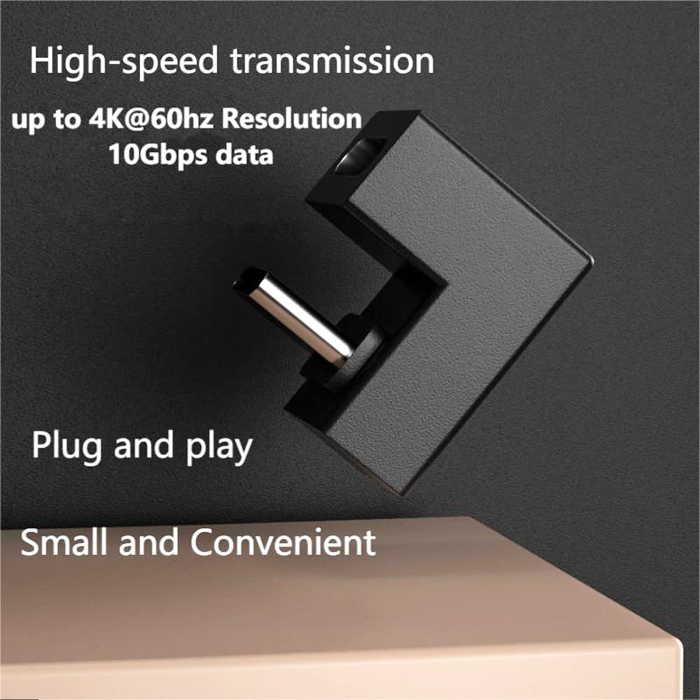Adaptador USB Tipo C SHANFEILU en forma de U 180 Grados USB 3.1