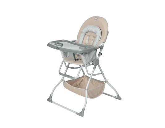 Kirko Silla Alta Bebé EasyGo High Chair, Ligera Y Compacta (Beige)