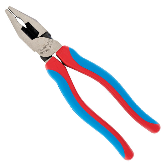 Channellock E348CB E Series - Alicates combinados de 8 pulgadas con junta XLT y empuñaduras azules código