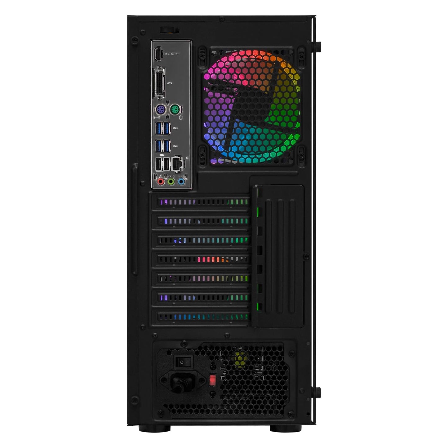 Computadora Xtreme Gaming AMD Radeon Vega Renoir Ryzen 7 5700G 16GB SSD 1TB Monitor Curvo 23.8 100Hz WiFi Mesh Negra
