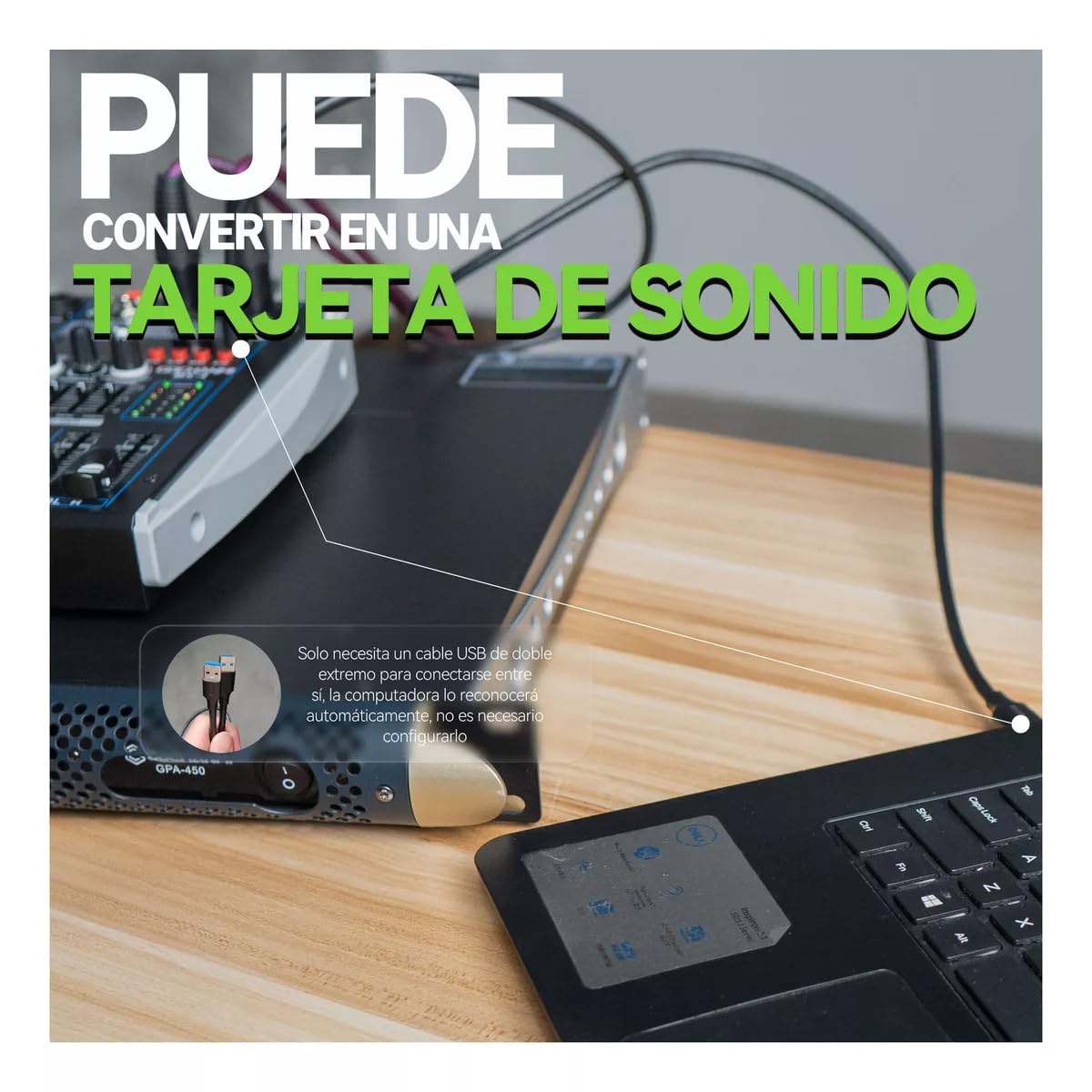 GOCHANMI MX4 Mini Mezclador Profesional Portátil De 4 Canales Con 99 Efectos DSP Interfaz Bluetooth&USB De Alimentación Phantom 48V Consola De Sonido Audio De Estudio Para DJ Grabación Broadcast (MX4)