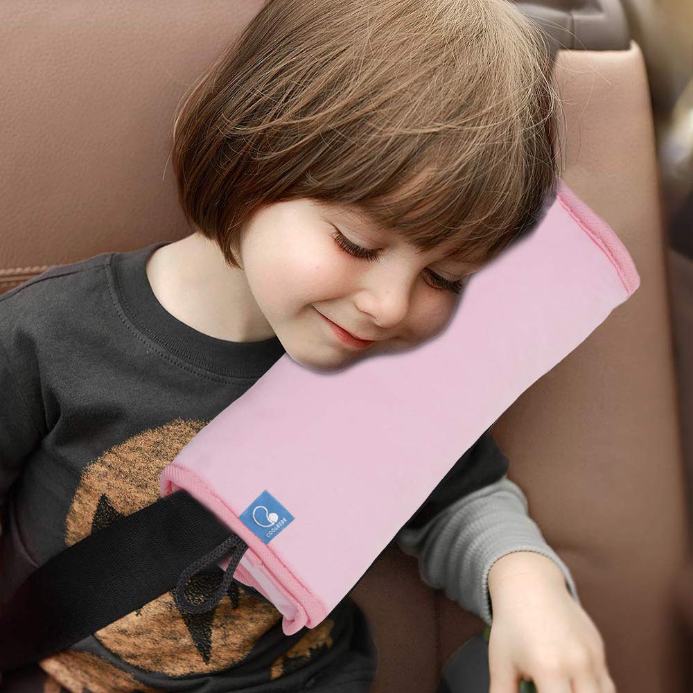 Almohada de Seguridad COOLBEBE Amarillo Extra Suave para Asiento de Coche para Niños y Bebés
