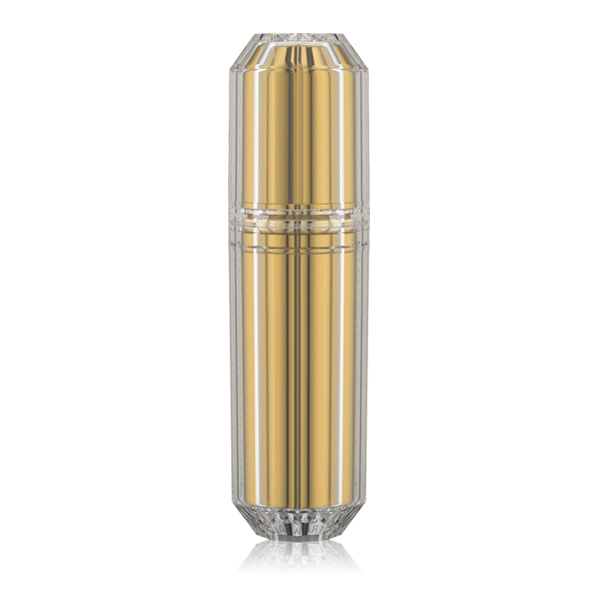 Travalo Bijoux - Atomizador de perfume ovalado, sistema de cambio en U, aprobado por la TSA, pulverizador reutilizable hermético, fácil de llenar, ligero portátil, carcasa exterior similar al vidrio