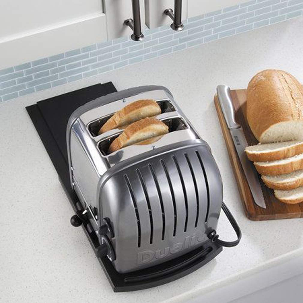 HauSun Práctica bandeja deslizante para cafetera, organizador de electrodomésticos de cocina, soporte para freidora de aire, licuadora, mezclador de soporte, procesadores de alimentos, 1 juego