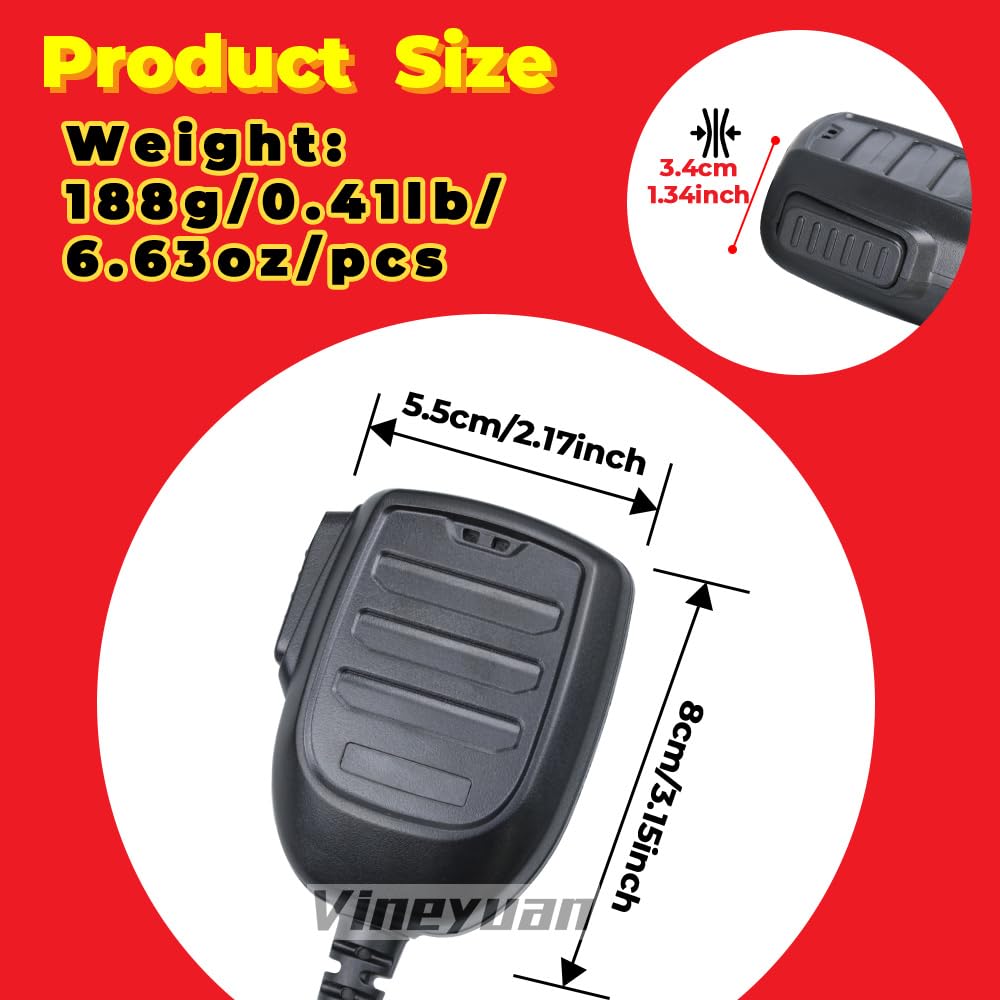 KMC-60 Micrófono estándar para Kenwood NX-740 NX-840 TK-7302 TKD-740 NX-3720 NX-5700 NX-5800 TK-7360 TK-8360 TKD-740 TKD-840 Radios móviles