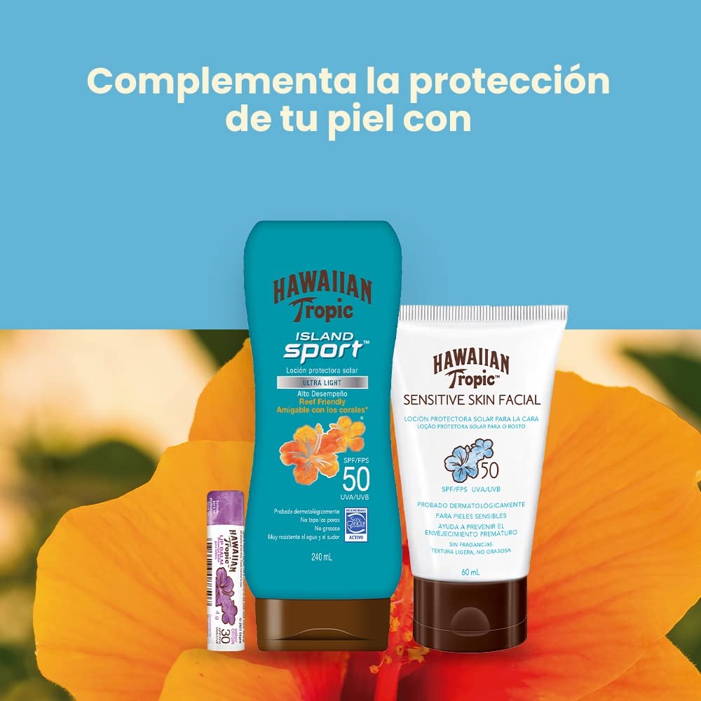 Hawaiian Tropic Island Sport Protector Solar 50 FPS Loción de 240ml