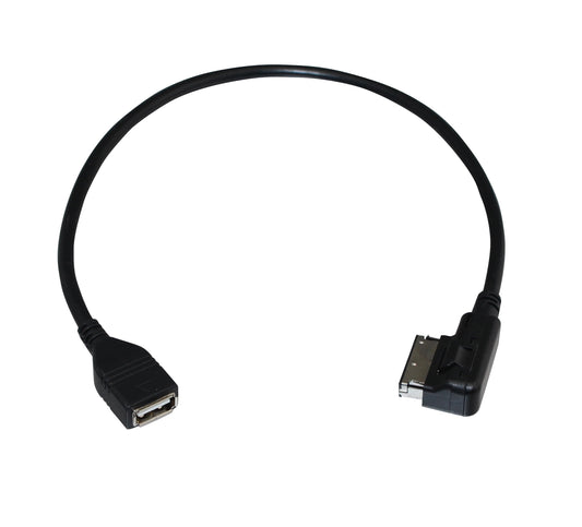 Cable USB Audi AMI Negro Compatible para Accesorios de Audio en Coche