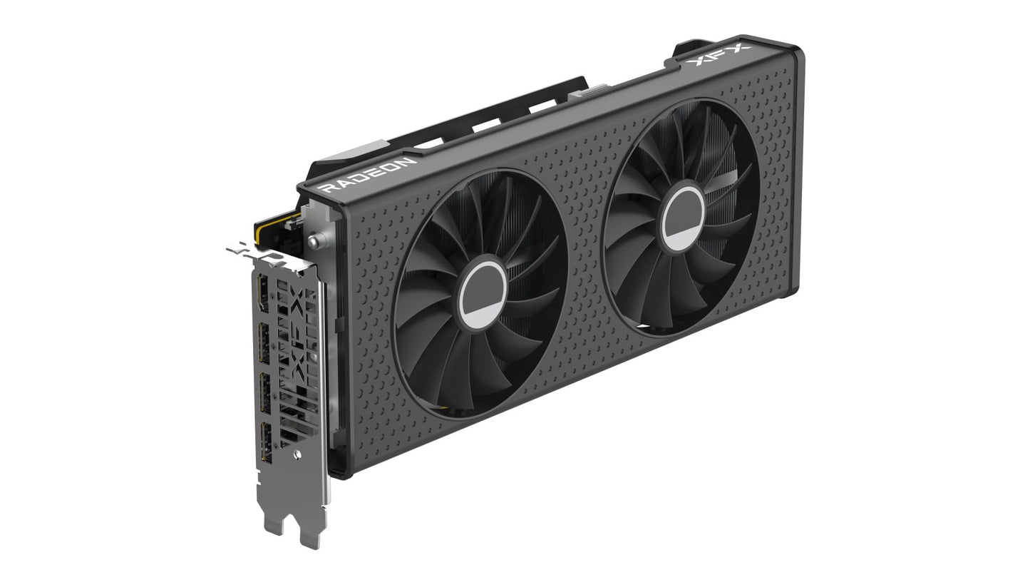 Tarjeta Gráfica XFX Radeon RX 7700XT Negro Speedster SWFT210 con 12 GB GDDR6 para Juegos