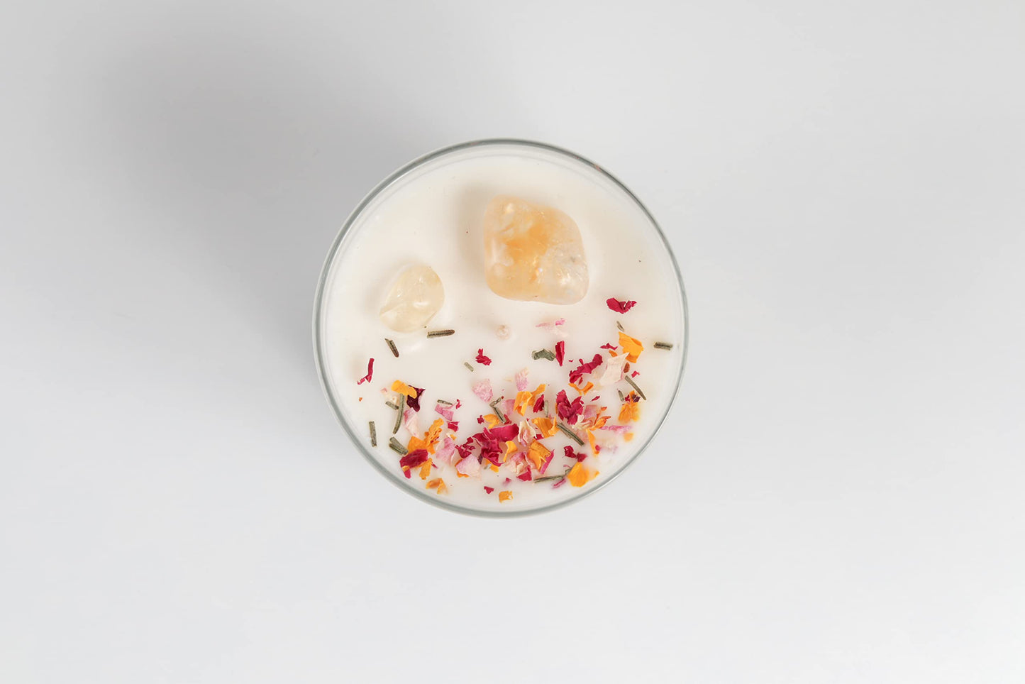 Fuwu, velas aromaticas relajantes de cera de soya con cuarzos naturales, velas decorativas hechas a mano con hierbas de olor, aromatizantes para hogar, velas aromaticas (Frutos rojos con sandía)