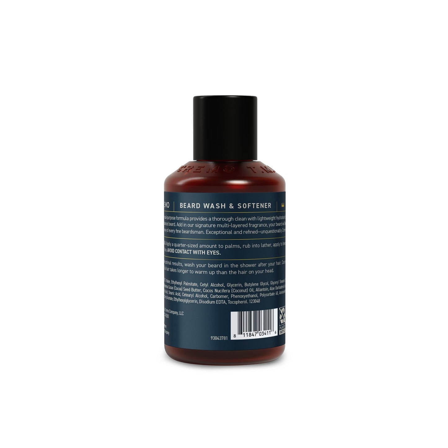 Cremo Palo Santo (Reserve Collection) Beard Wash & Softener, Moisturizes, Styles and Reduces Beard Itch for All Lengths of Facial Hair, 6 Fluid Oz