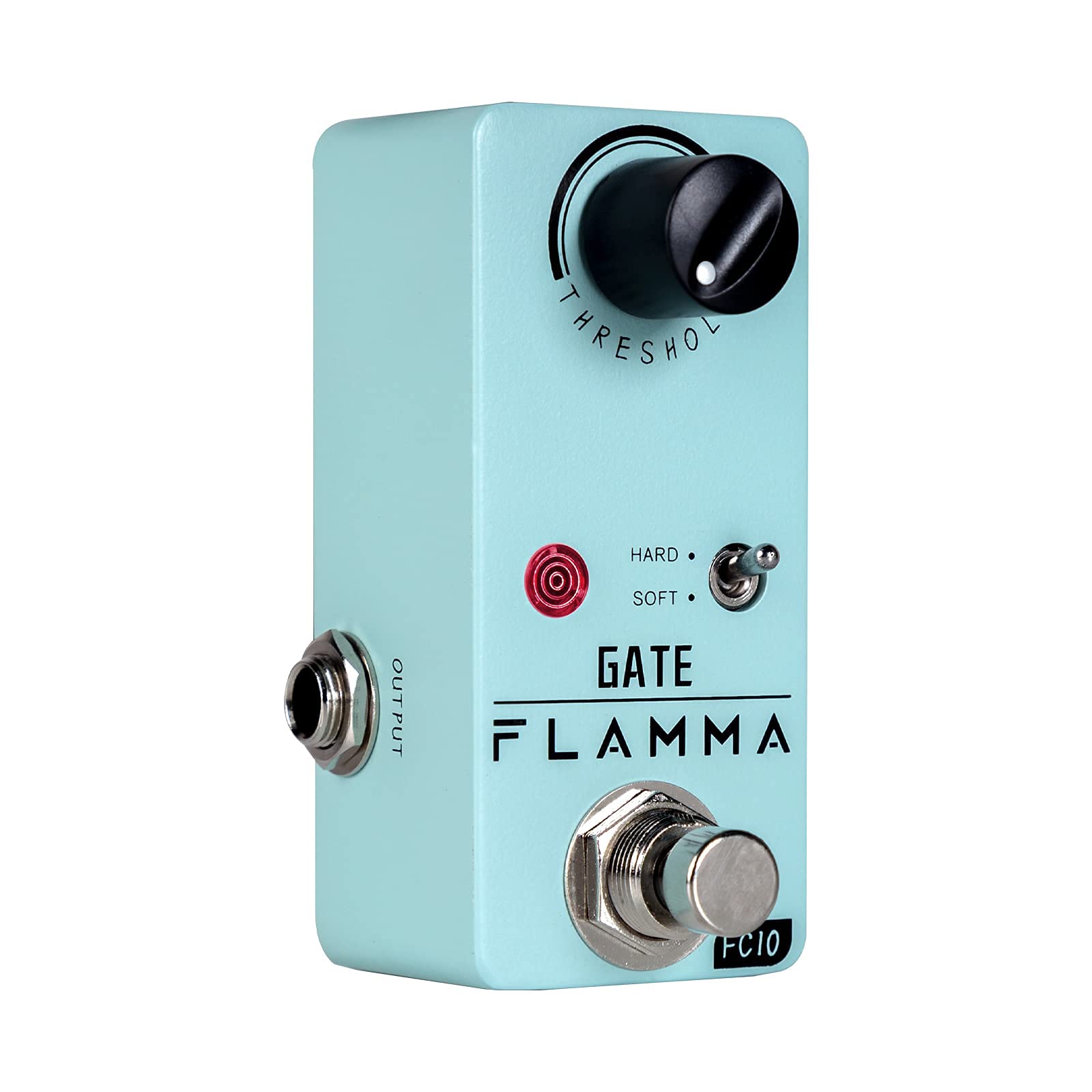 Pedal de Guitarra FLAMMA FC10 Negro con Supresor de Ruido Inteligente True Bypass