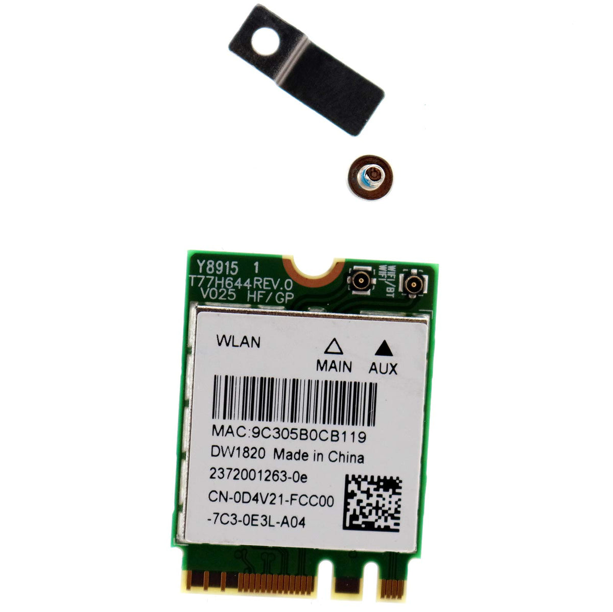 Adaptador WLAN WiFi DW1820 Deal4GO 867Mbps con BT 4.1 para Portátiles Dell