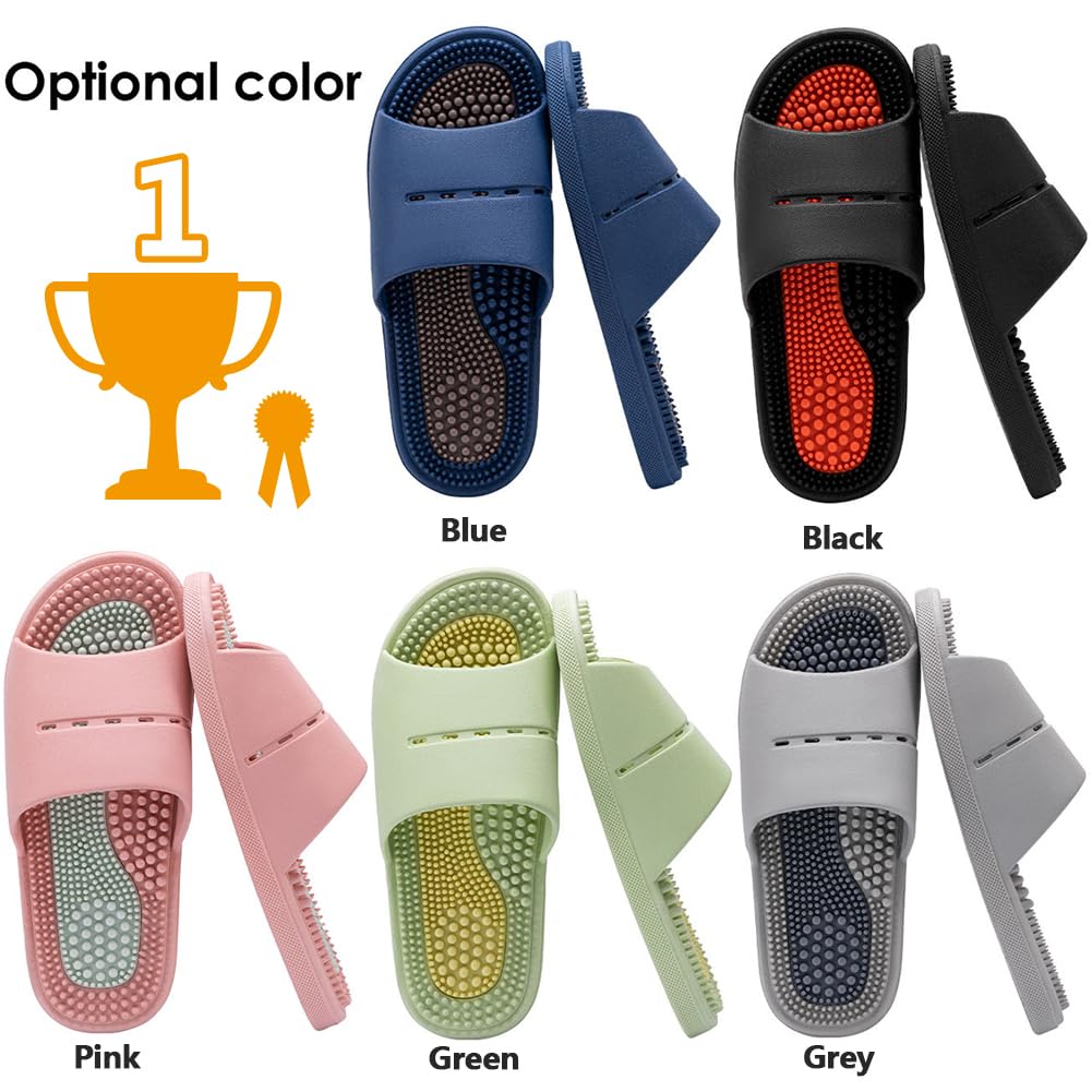 Pantuflas de Masaje de Acupresión Mottled Sky Gris para Alivio del Dolor para Hombre y Mujer