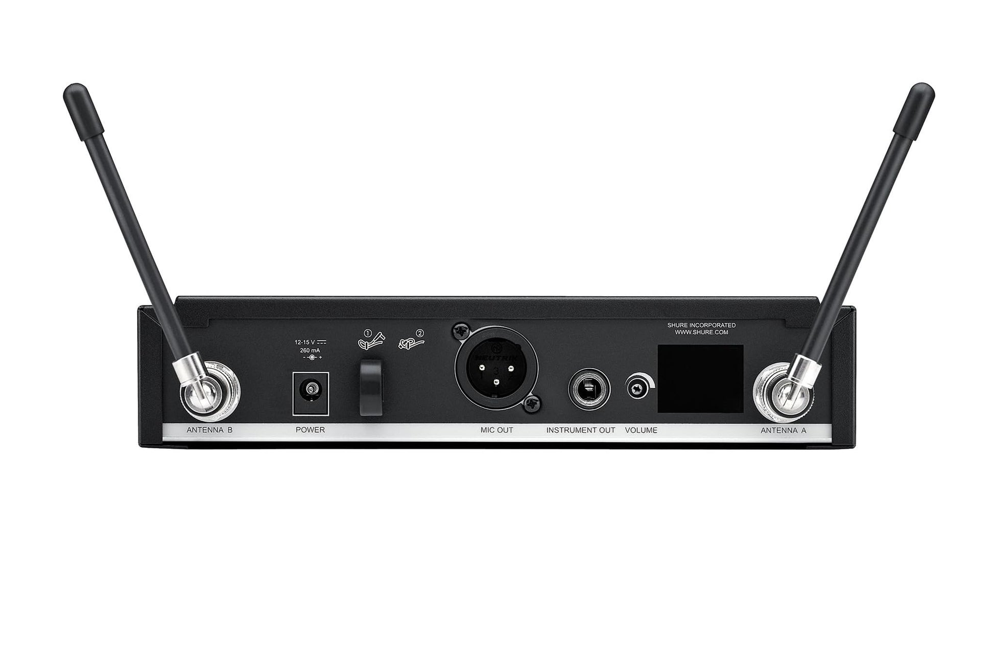 Sistema de Micrófono Inalámbrico Shure BLX24R SM58 Banda H10 con Receptor de Montaje en Rack y Transmisor de Mano para Actuaciones Vocales