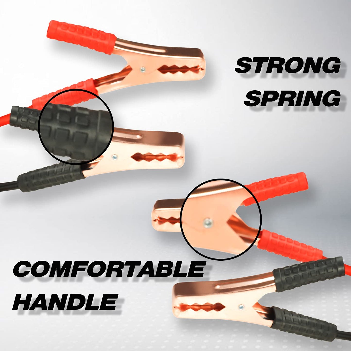 FUMETAX Cables pasa Corriente Cable de Puente para Batería Calibre 10 x 3.5m con Bolsa de Transporte (10 AWG x 3.5m), SW-81380102
