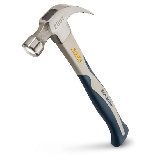 Martillo de Garra Curvado Estwing Sure Strike Fibra de Carbono 20 Onzas Cara Lisa