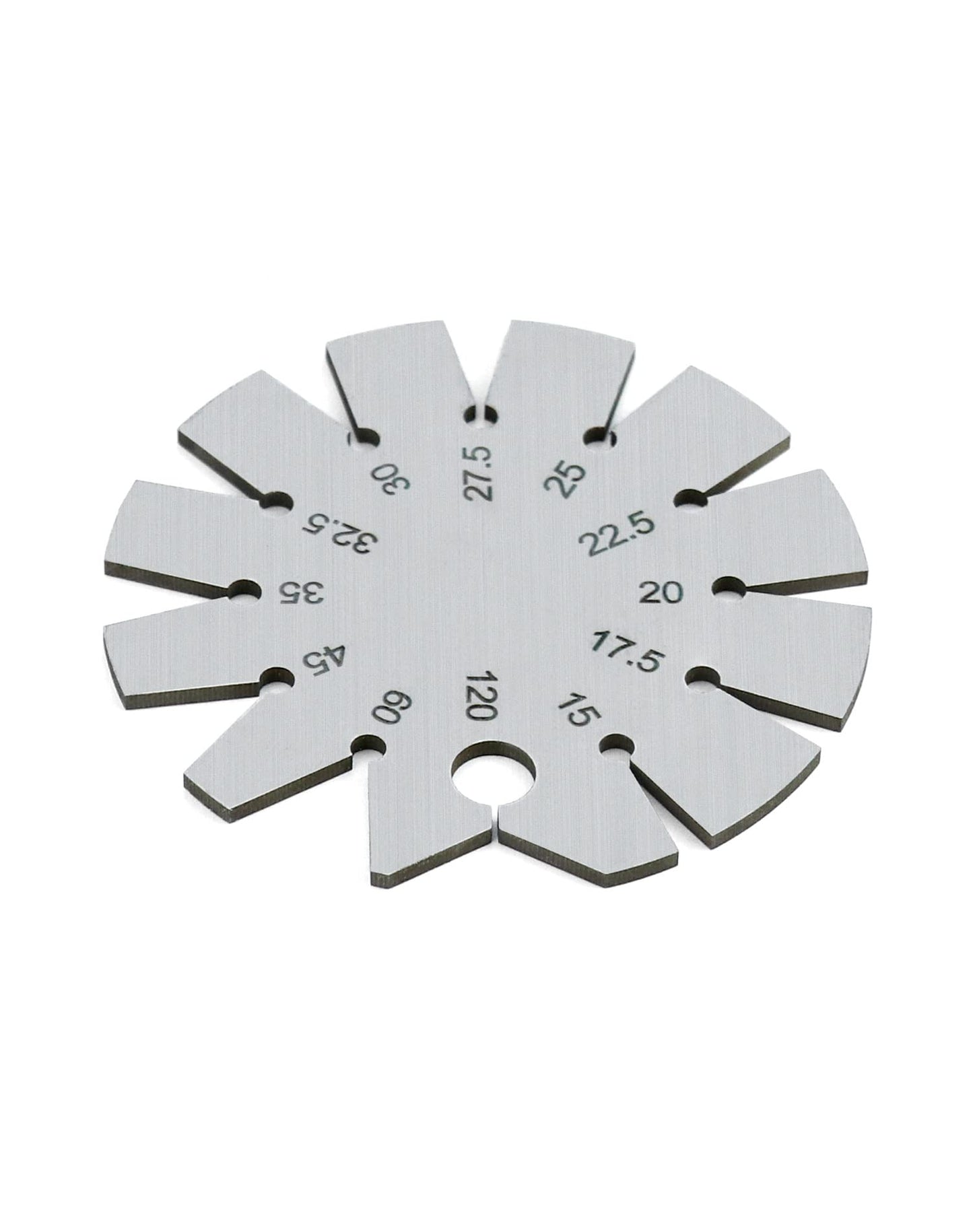 Calibre Biselado QWORK Acero Inoxidable Redondo para Medir Ángulos de Cuchillo