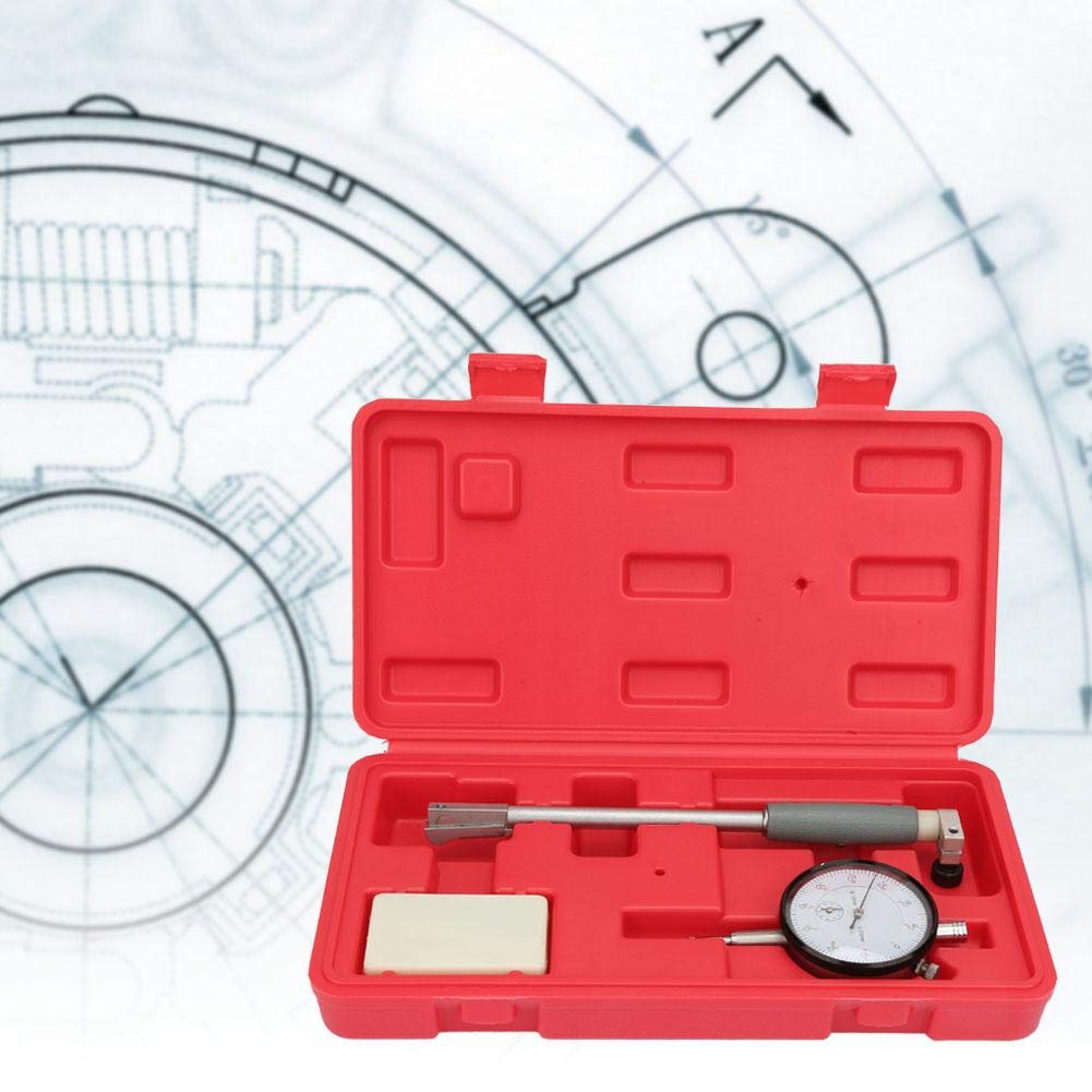 Jectse Dial Bore Gauge, Escala de diámetro Interno de 50-160 mm 18-35 mm 0.01 mm con un Buen Puente de protección guía, para medir Las Dimensiones internas de Las Piezas por método comparativo