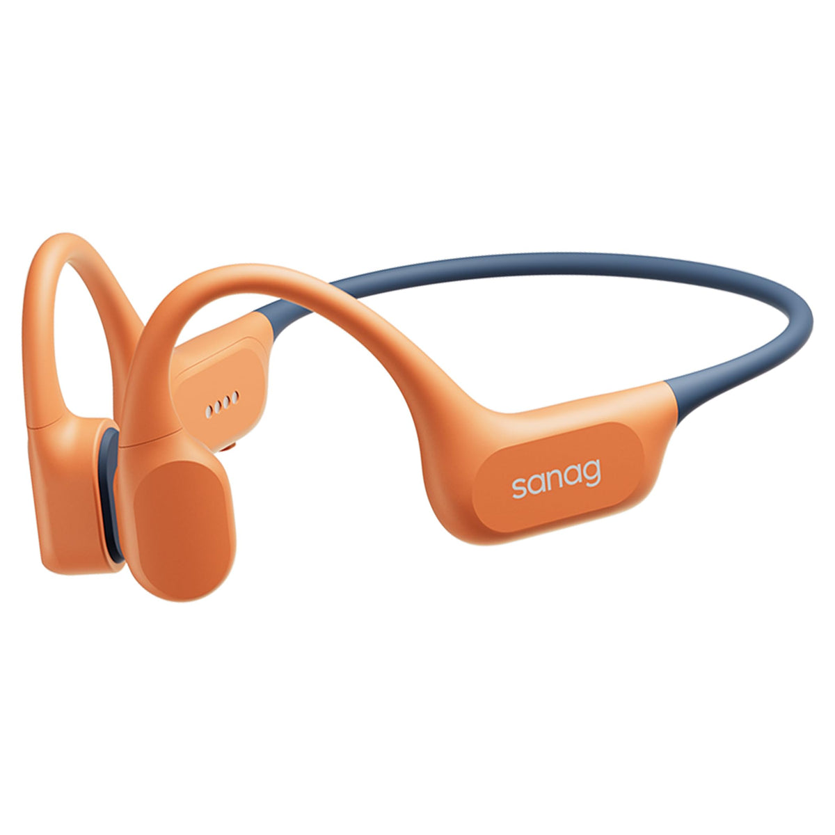 Auriculares de Conducción Ósea Sanag Silicona Impermeables IP68 Bluetooth 6.0 para Natación y Deportes