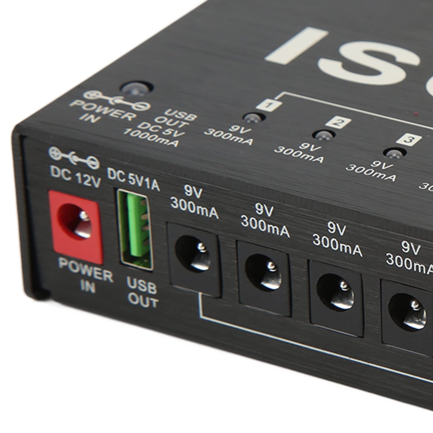 Fuente de Alimentación para Pedal de Guitarra LiebeWH, 10 Pedales de Guitarra de Salida Aislada, Potencia de Pedal de Efecto de Guitarra Múltiple con 2 Voltajes Ajustables(US Plug 100‑240V)