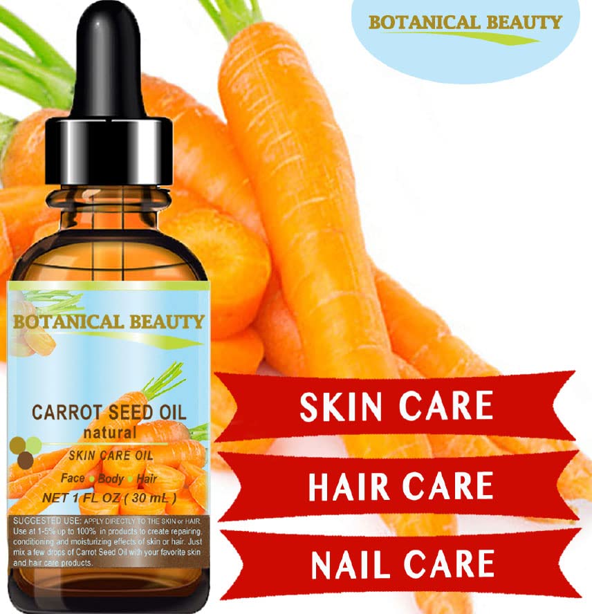 CARROT SEED OIL 100% Pure / Natural. Cold Pressed / Undiluted / Kosher Certified. Skin Care.0.33 Fl.oz.- 10 ml. by Botanical Beauty