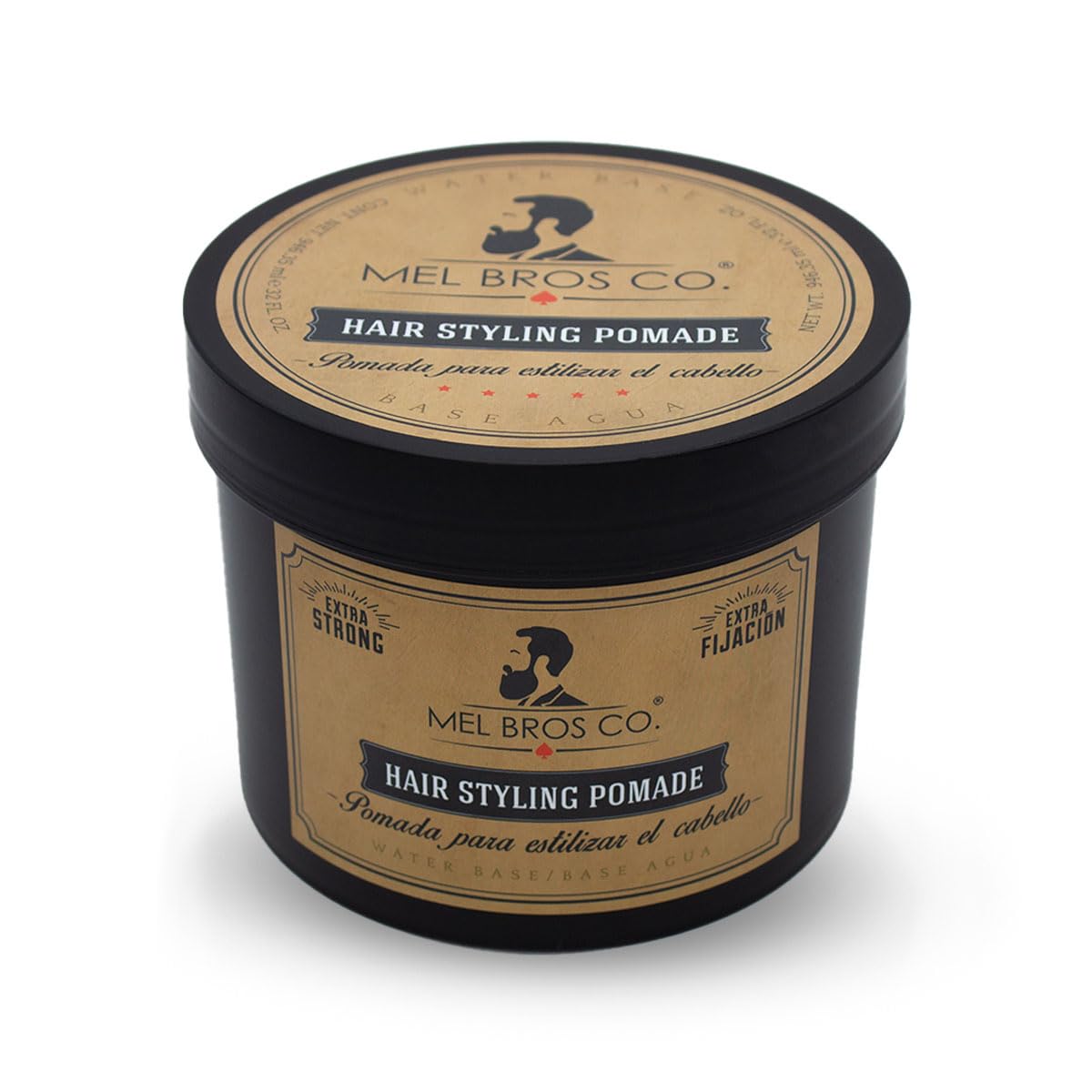 MEL BROS CO. - Hair Styling Pomade - Pomada para estilizar el Cabello. Base Agua. (32 oz / 946.35 ml, Extra Fijación)