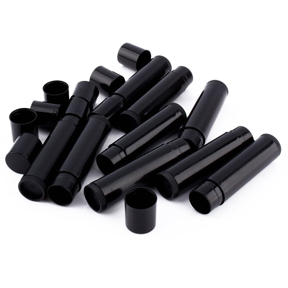 Bálsamo Labial Mini ZJchao Negro 100 Piezas Tubo de Viaje DIY