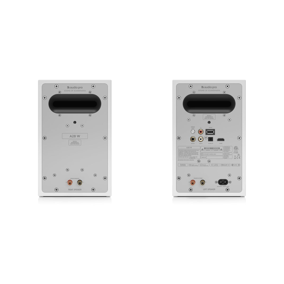 Altavoces Activos Multiroom Audio Pro Blanco con Control Remoto y Preajustes