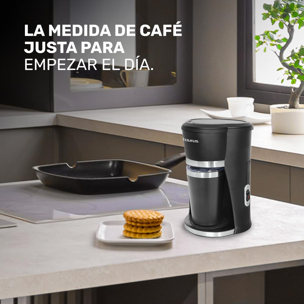 Cafetera Taurus Sedna 2000 Negro con Termo Ecológica y Versátil