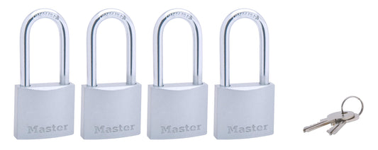 Candados Metálicos Master Lock 38 mm Gancho Largo Económicos 4 Piezas