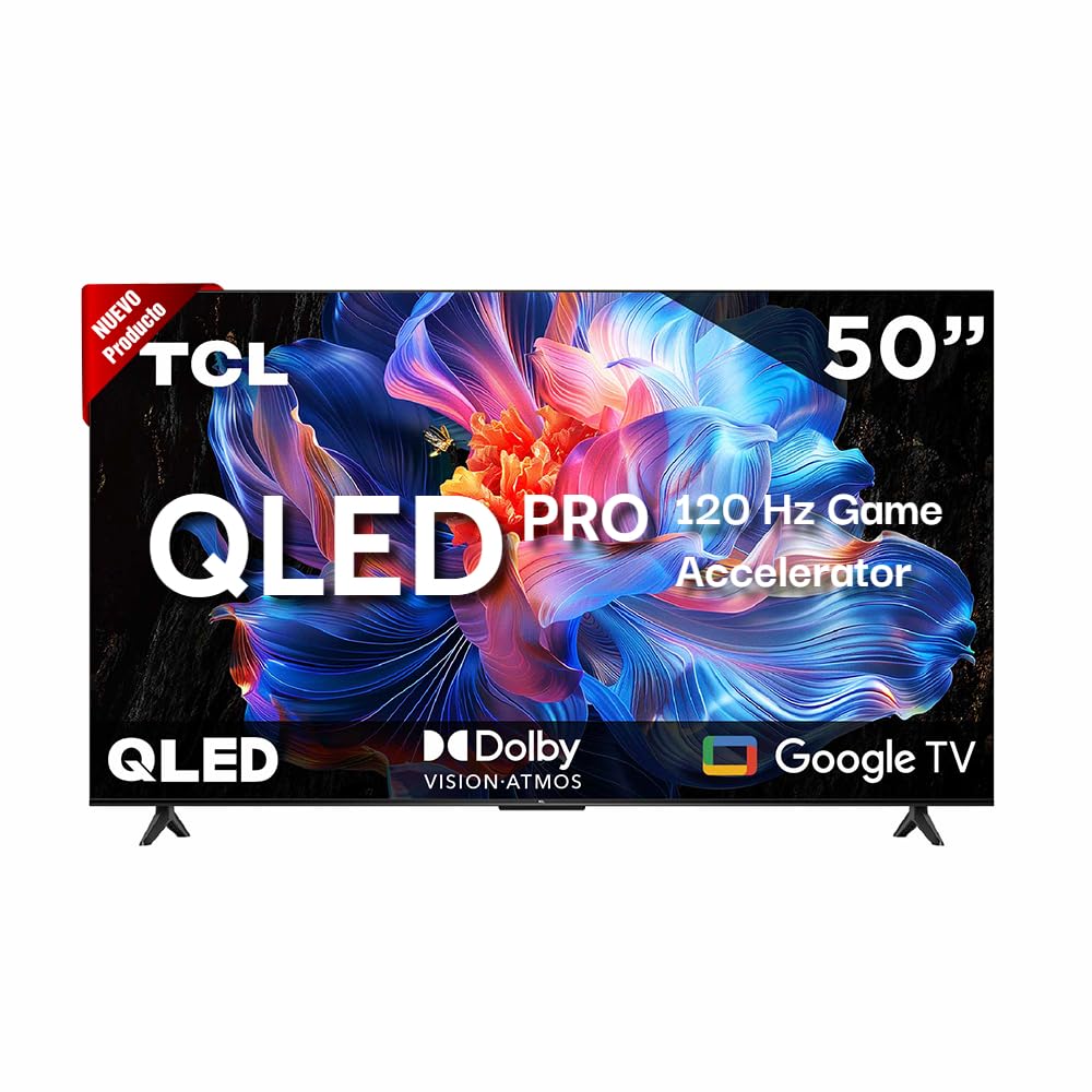 Smart TV TCL 50 Pulgadas QLED 4K con Google Assistant Pantalla Inteligente
