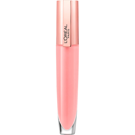 L'Oreal Paris Glow Paradise Hydrating Lip Balm-in-Gloss with Pomegranate Extract and Hyaluronic Acid, ultra-gentle, non-sticky formula, Porcelain Petal, 0.23 fl oz