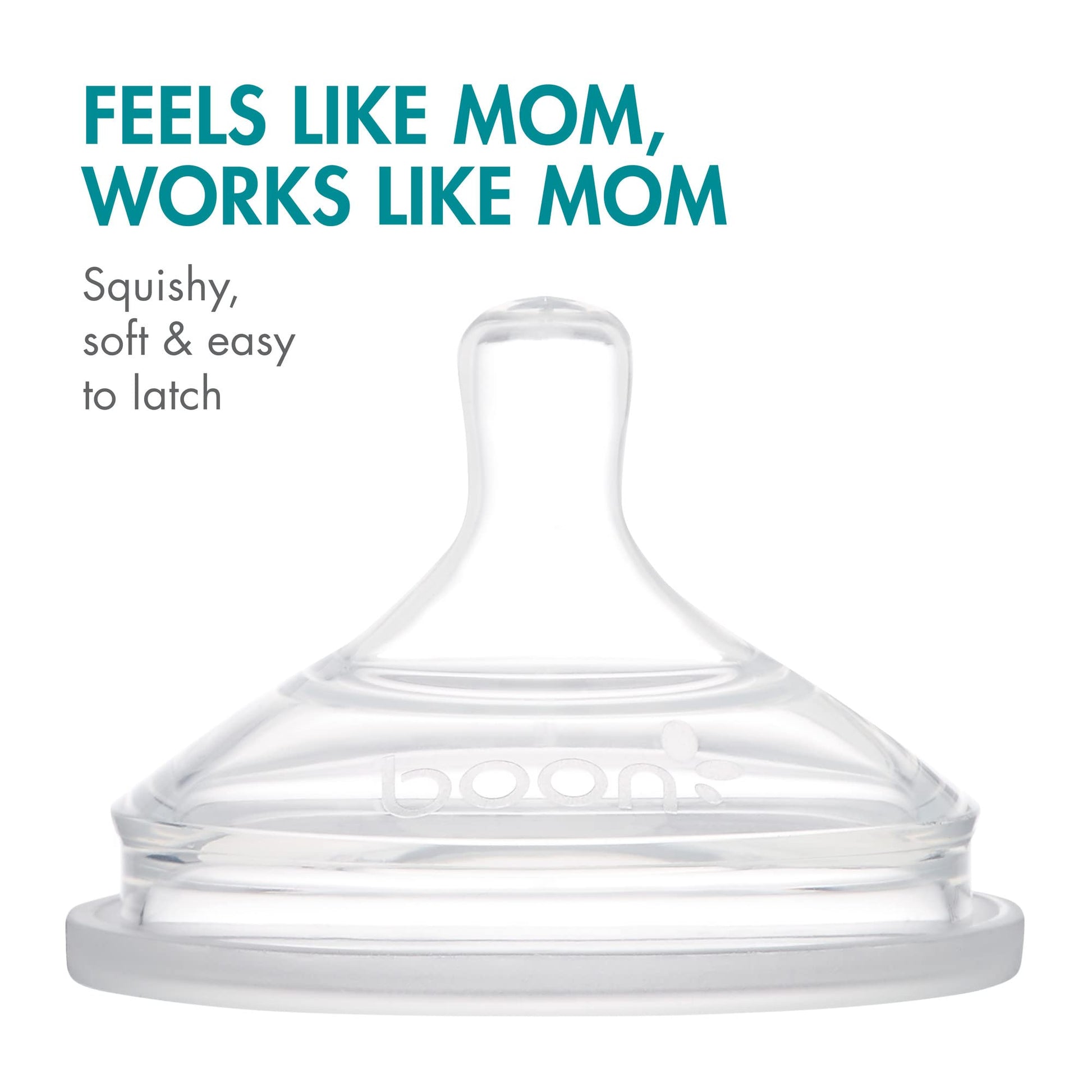 Boon NURSH SILICONE POUCH BOTTLE 8oz 3pk - Blue Multi