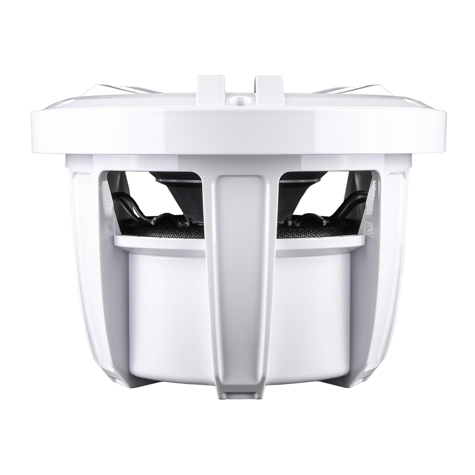 Skar Audio SKM8WD4 Subwoofer marino de 8 pulgadas, 500 W, potencia máxima dual de 4 ohmios (blanco)