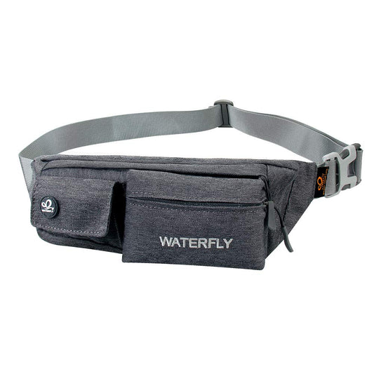 Riñonera WATERFLY Gris Oscuro Pequeña para Mujer y Hombre