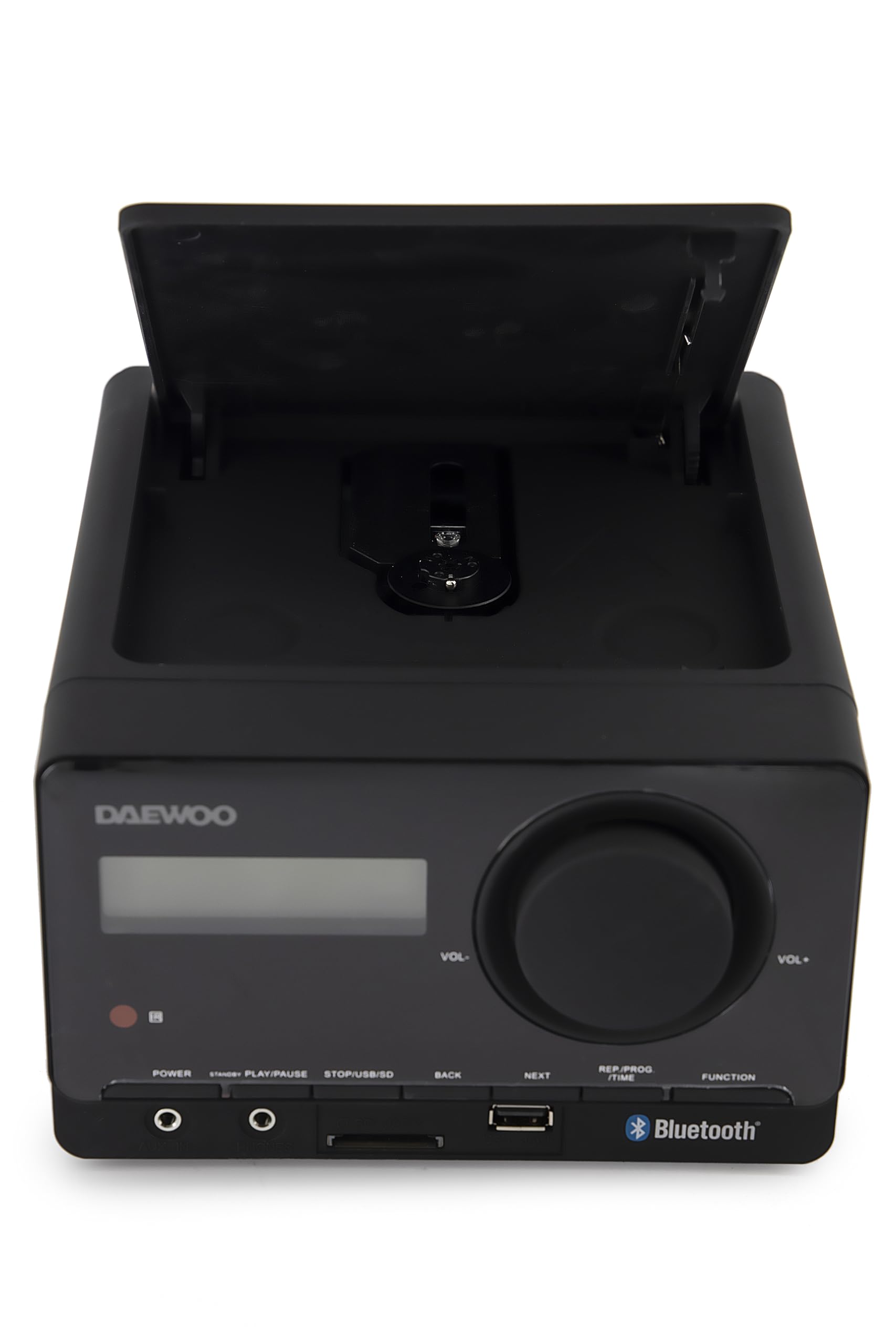 Select Sound Daewoo Mini Componente 2 Altavoces de 5W, Bluetooth, Radio estéreo FM, Reproductor CD´s, USB, SD, Incluye Control Remoto.