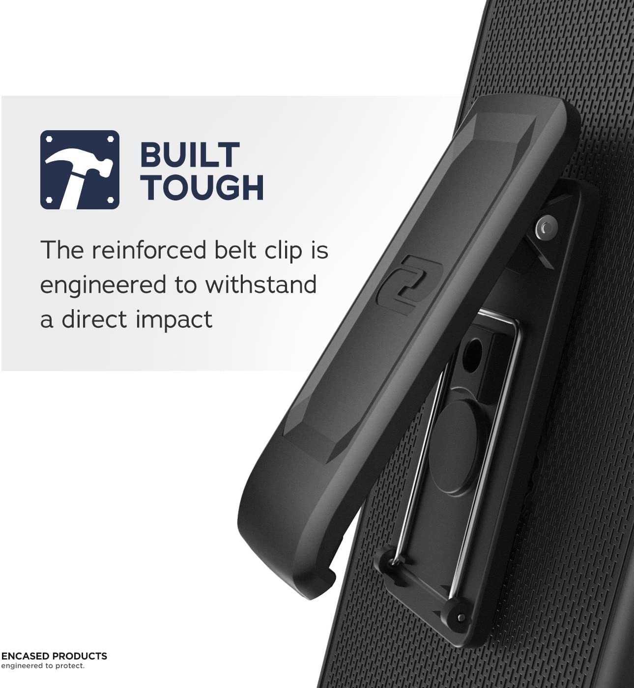 Funda para Cinturón Encased Negro, Protección a Prueba de Golpes para Samsung Galaxy S23 Ultra