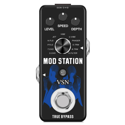 Pedal de Efecto para Guitarra VSN Modulation Digital True Bypass 11 Tipos Classic para Eléctrica