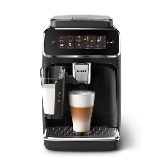 Máquina Espresso Philips 3300 Series Negra con Sistema LatteGo y 5 Variedades de Café