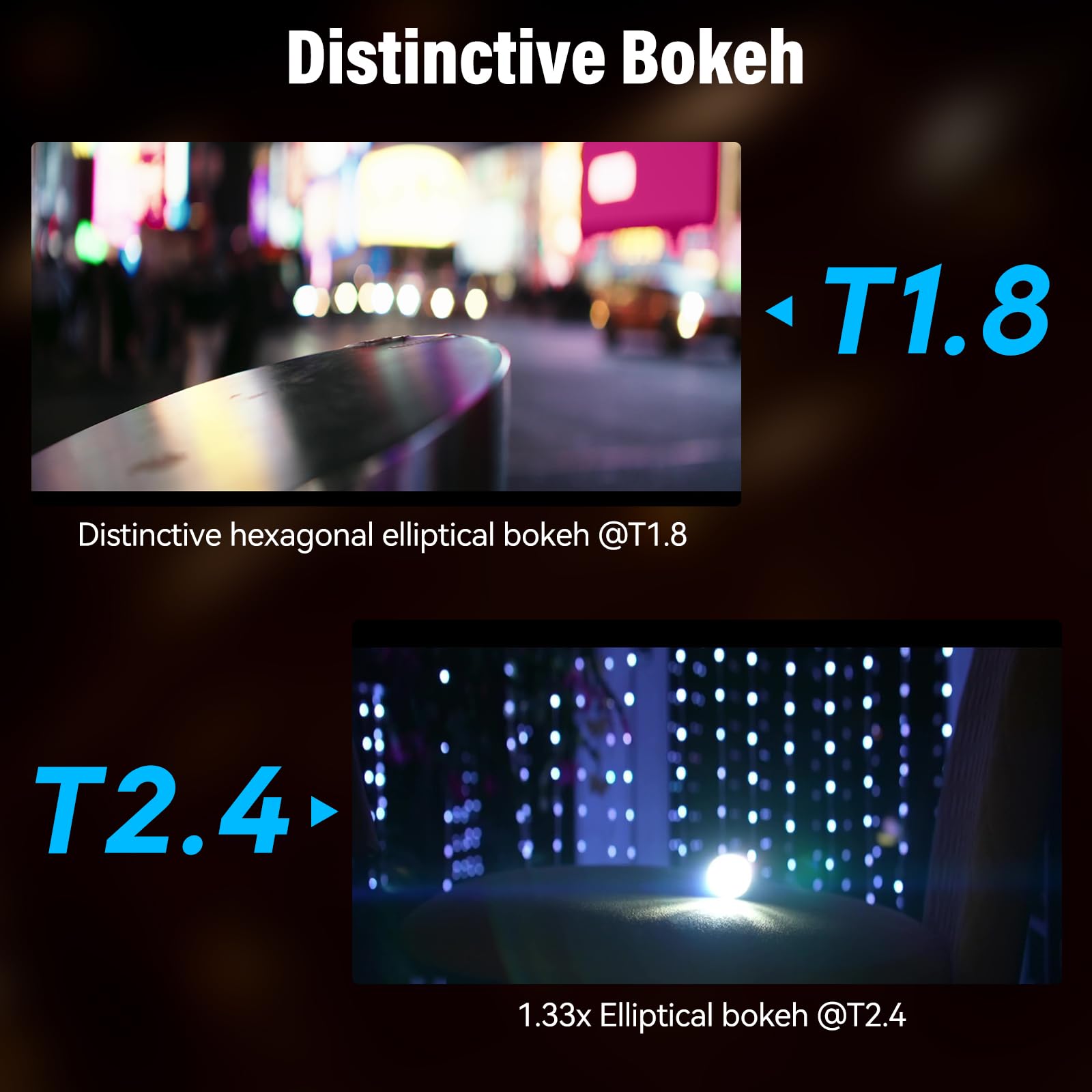 Lente Anamórfica SIRUI Azul Acampanado Enfoque Automático Montaje E 40 mm T1.8 1.33X