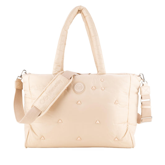 Pañalera Tote CLOE Beige con Accesorios para Mujer