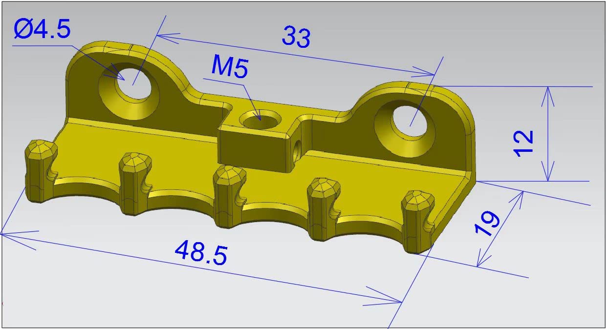 Guyker Pinza de resorte para guitarra eléctrica, gancho completo de latón macizo con tornillo