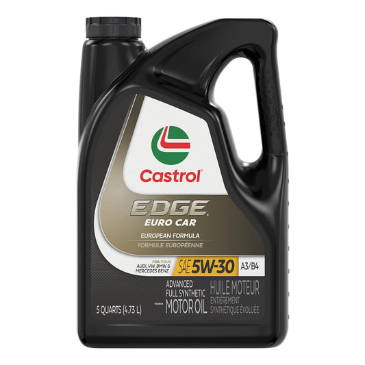 Castrol 03037 EDGE Gold 5W-30 Synthetic Motor Oil, 5 quart (API SL, ACEA A3/B4, BMW LL-01, MB-Approval 229.5, VW 502 00, VW 505 00)