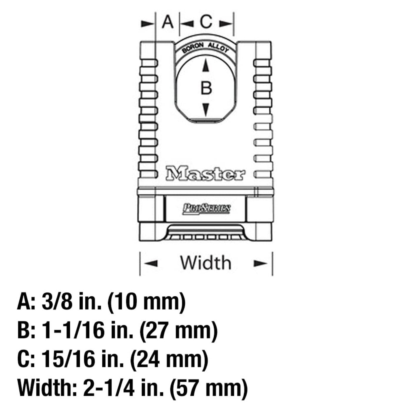 Candado ProSeries Master Lock Latón Combinación Personalizable