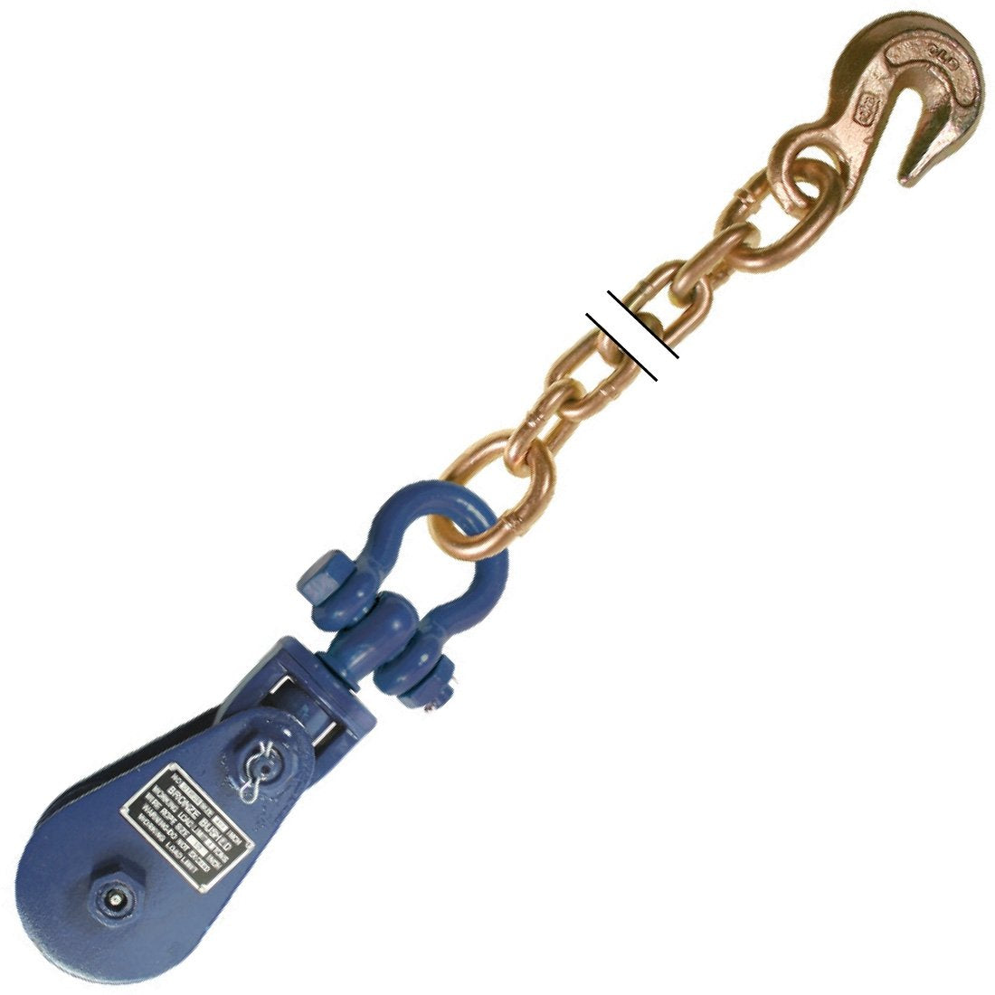 Vulcan Brands Bloque End 104,1 cm W/Cadena Ancla – swl: 4.000 Lbs.