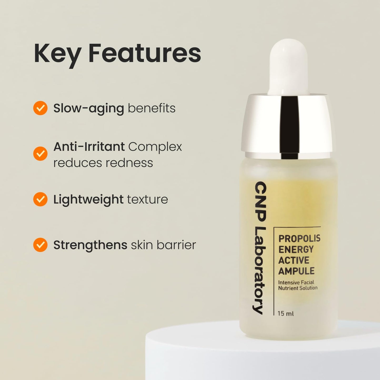 Suero Honey Glow con ácido hialurónico y propóleo para hidratar y combatir el envejecimiento, suero calmante con centella para pieles sensibles, cuidado de la piel coreano (0,5 fl. oz)