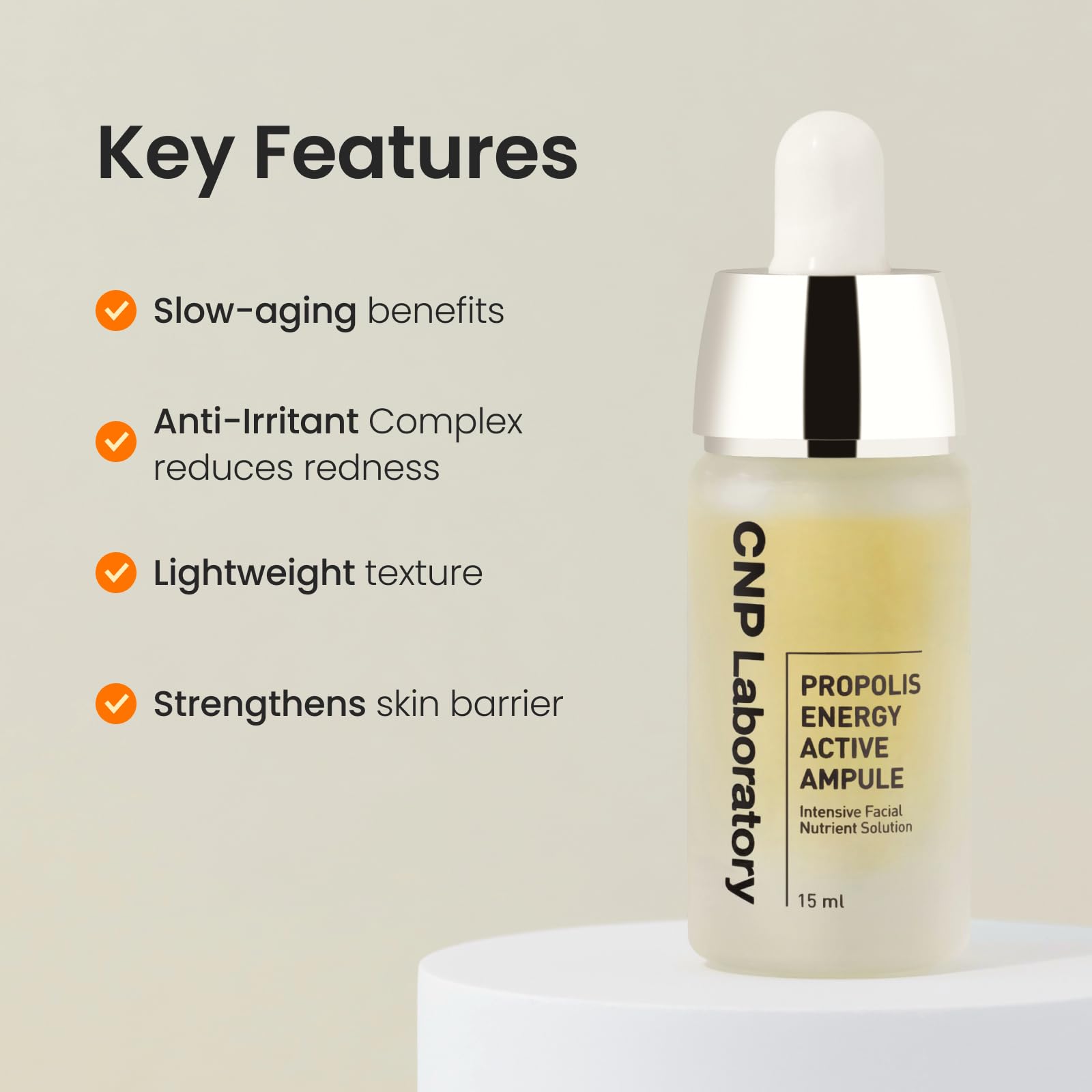 Suero Honey Glow con ácido hialurónico y propóleo para hidratar y combatir el envejecimiento, suero calmante con centella para pieles sensibles, cuidado de la piel coreano (0,5 fl. oz)
